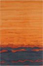 Chandra Allie All250 Orange / Blue / Burgundy Rugs.