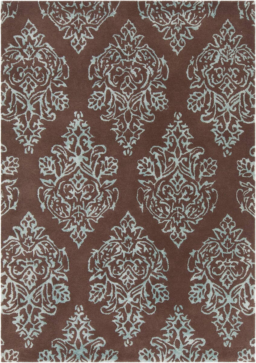Chandra Allie All304 Brown / Blue Rugs.