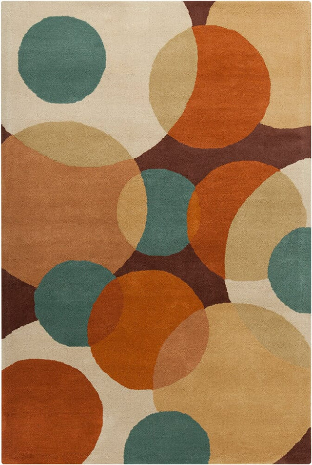 Chandra Allie All31 Brown / Orange / Blue / Tan Rugs.