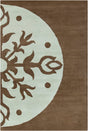 Chandra Allie All62 Brown / Blue Rugs.