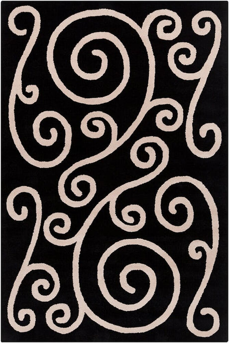 Chandra Allie All67 Black / Beige Rugs.