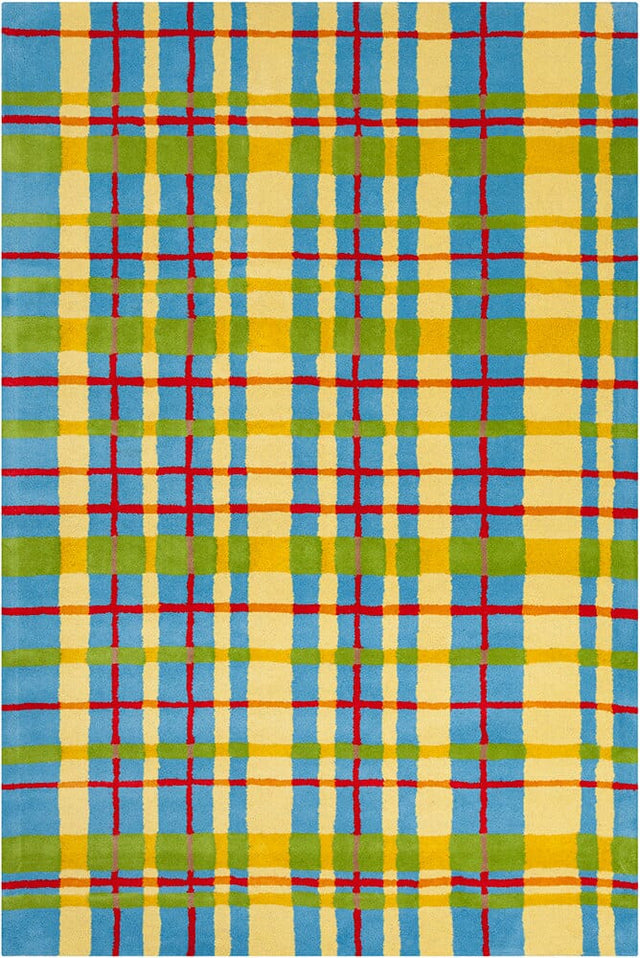 Chandra Allie All71 Yellow / Blue / Red / Green Rugs.