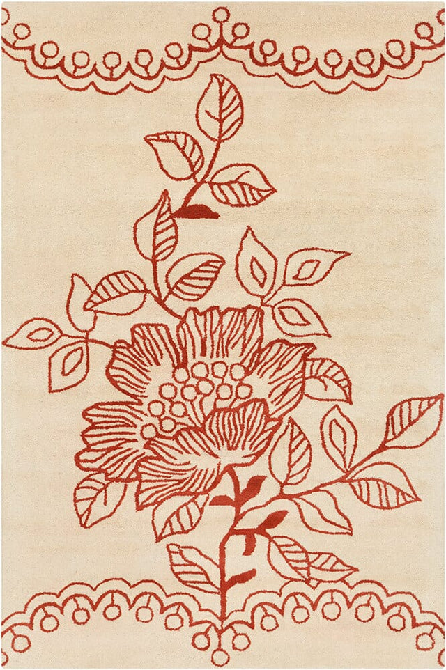 Chandra Allie All76 Cream / Red Rugs.