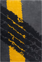 Chandra Allie Ste52081 Grey / Yellow / Black Rugs.