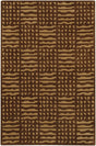 Chandra Alma Alm-303 Dark Brown / Light Brown Rugs.