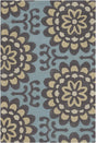 Chandra Amy Butler Amy13200 Blue / Yellow / Cream / Charcoal Rugs.