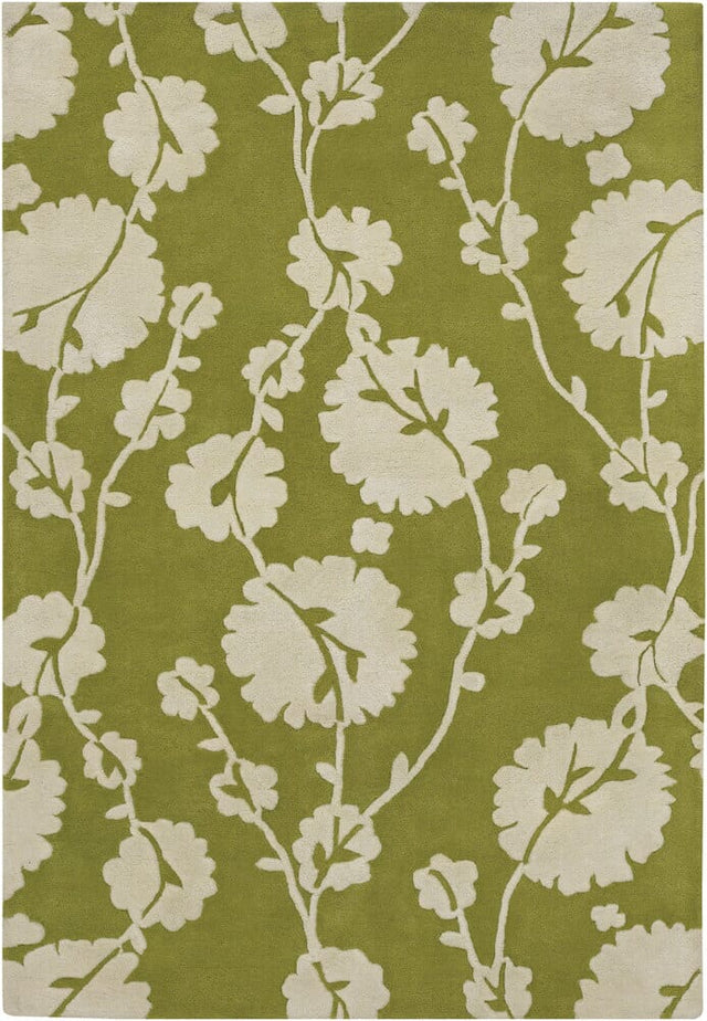 Chandra Amy Butler Amy13205 Off White / Green Rugs.