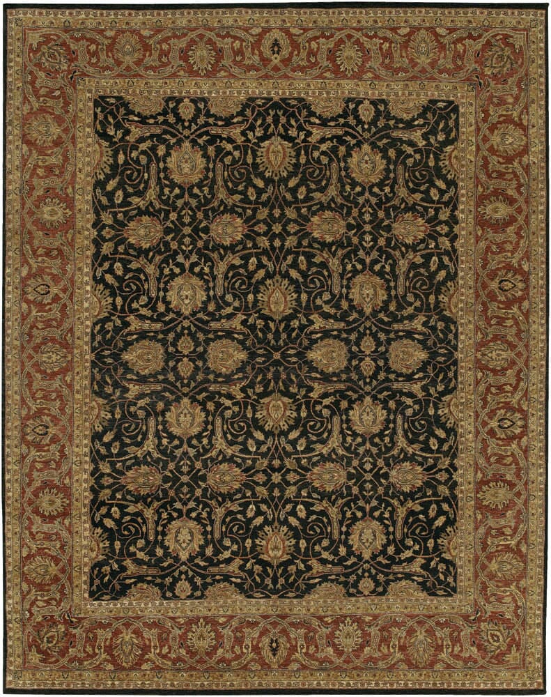 Chandra Angora Ang1406 Black / Brown / Tan / Gold / Beige / Dusty Red Rugs.