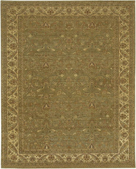 Chandra Angora Ang1408 Green / Brown / Tan / Gold / Beige / Dusty Red Rugs.