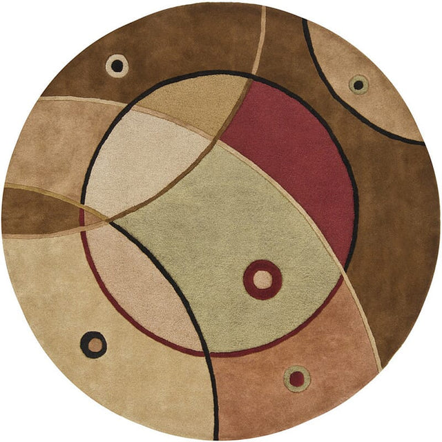 Chandra Antara Ant116 Gold / Brown / Green / Burgundy Rugs.