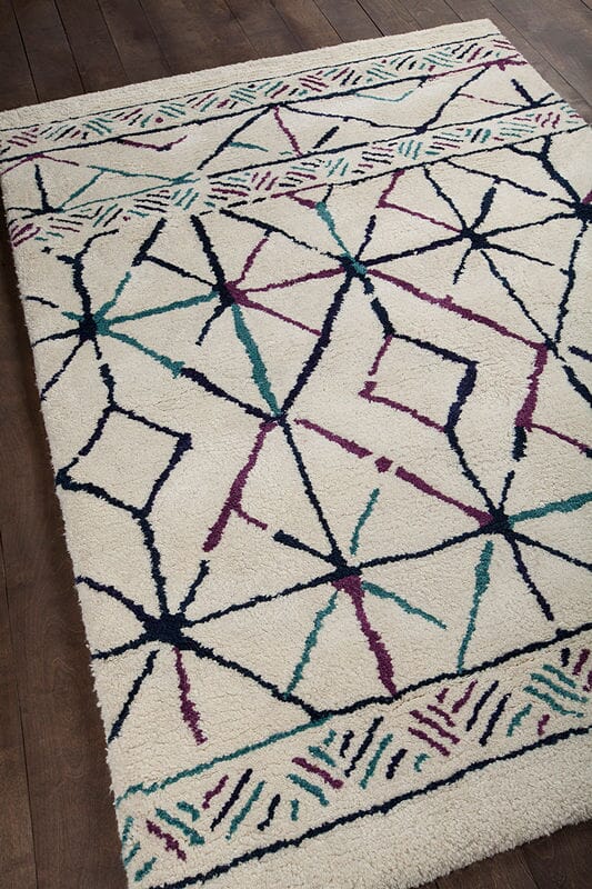 Chandra Arcon Arc33700 Cream / Red / Blue / Black Rugs.
