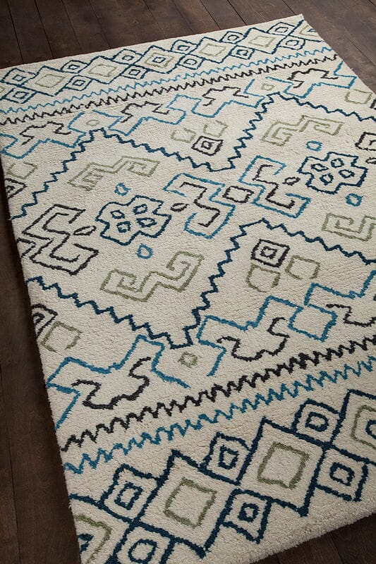 Chandra Arcon Arc33701 Cream / Grey / Blue / Black Rugs.