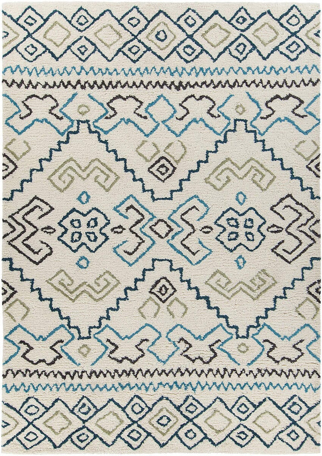 Chandra Arcon Arc33701 Cream / Grey / Blue / Black Rugs.