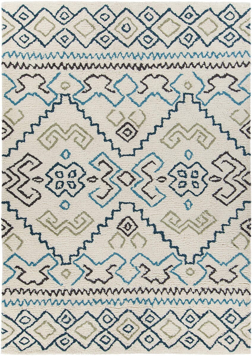 Chandra Arcon Arc33701 Cream / Grey / Blue / Black Rugs.