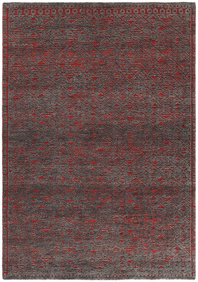 Chandra Ashton Ash-48702 Red / Grey Rugs.