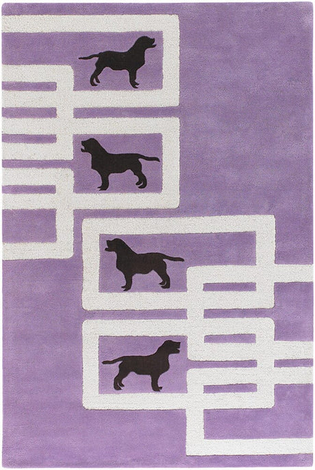 Chandra Avalisa Avl6128 Purple / White / Dark Brown Rugs.