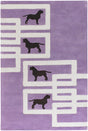 Chandra Avalisa Avl6128 Purple / White / Dark Brown Rugs.
