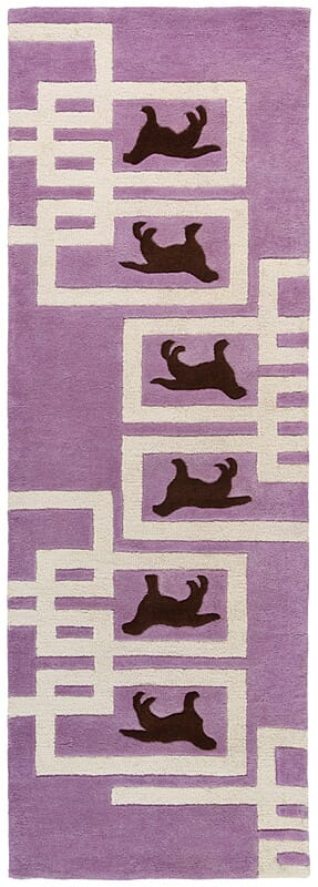 Chandra Avalisa Avl6128 Purple / White / Dark Brown Rugs.