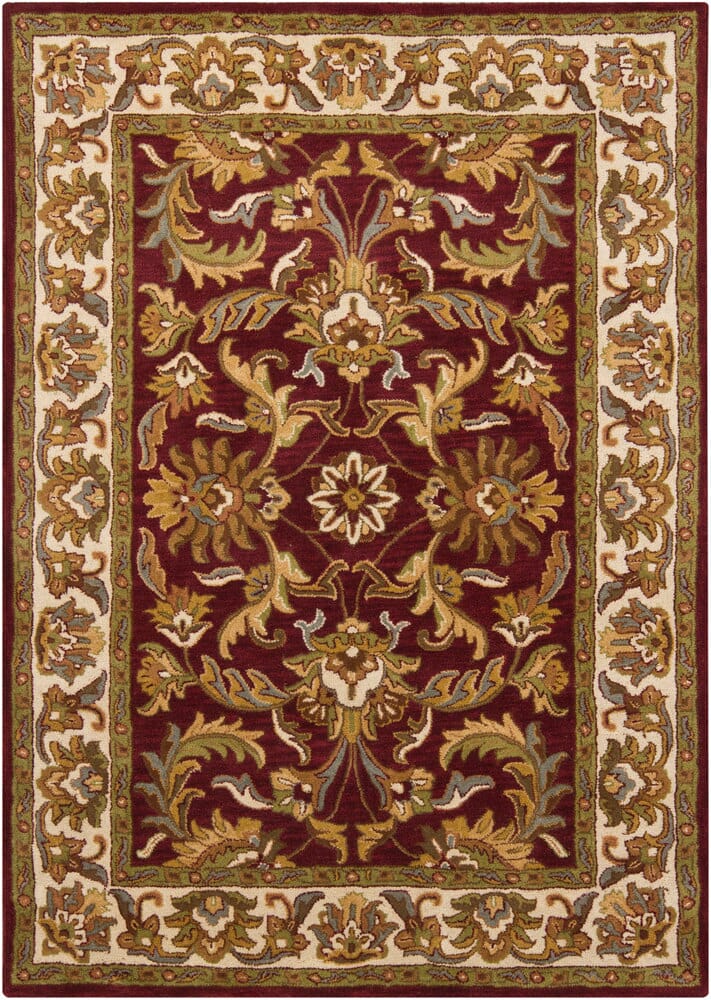 Chandra Bajrang Baj-8002 Burgundy Rugs.