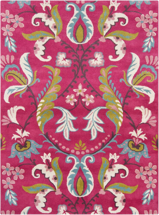 Chandra Bajrang Baj-8014 Dark Pink Rugs.