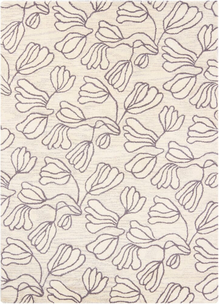 Chandra Bajrang Baj-8017 White Rugs.