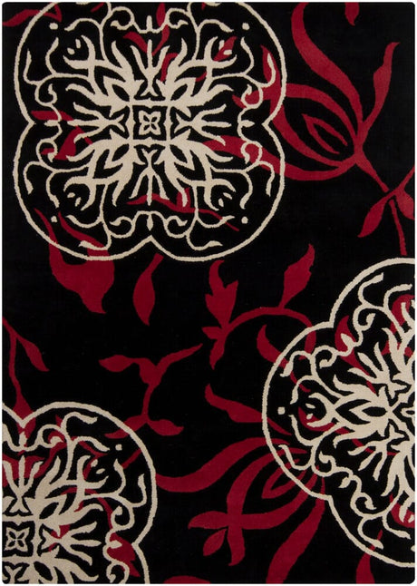 Chandra Bajrang Baj-8031 Black Rugs.