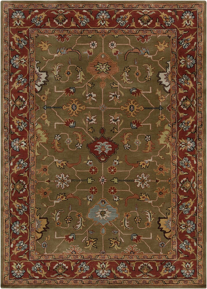Chandra Bajrang Baj-8044 Dark Green Rugs.