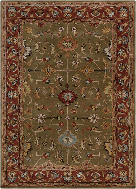 Chandra Bajrang Baj-8044 Dark Green Rugs.