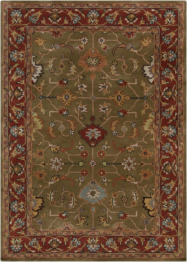 Chandra Bajrang Baj-8044 Dark Green Rugs.
