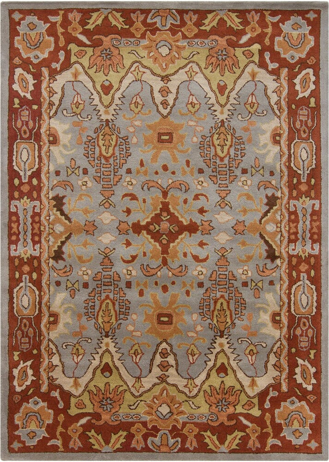 Chandra Bajrang Baj8038 Rust / Beige / Brown / Orange Rugs.