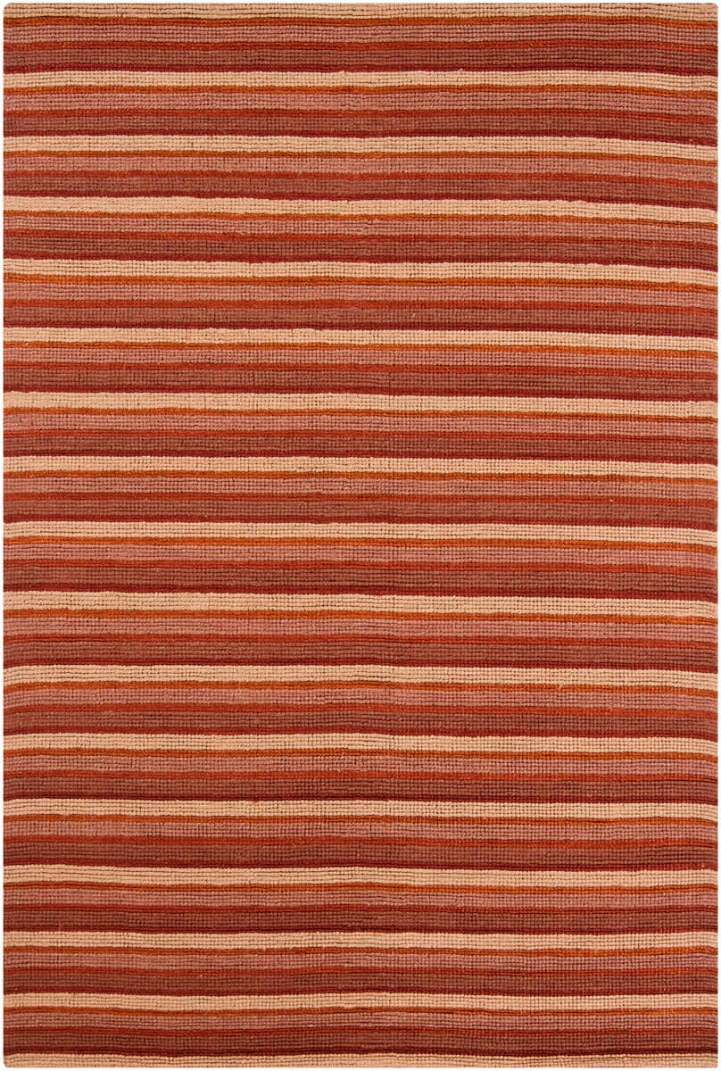 Chandra Beacon Bea1205 Orange / Rust / Brick Red / Peach Rugs.
