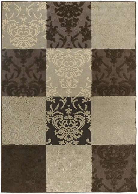 Chandra Calcutta Cal1522 Beige / Brown Rugs.