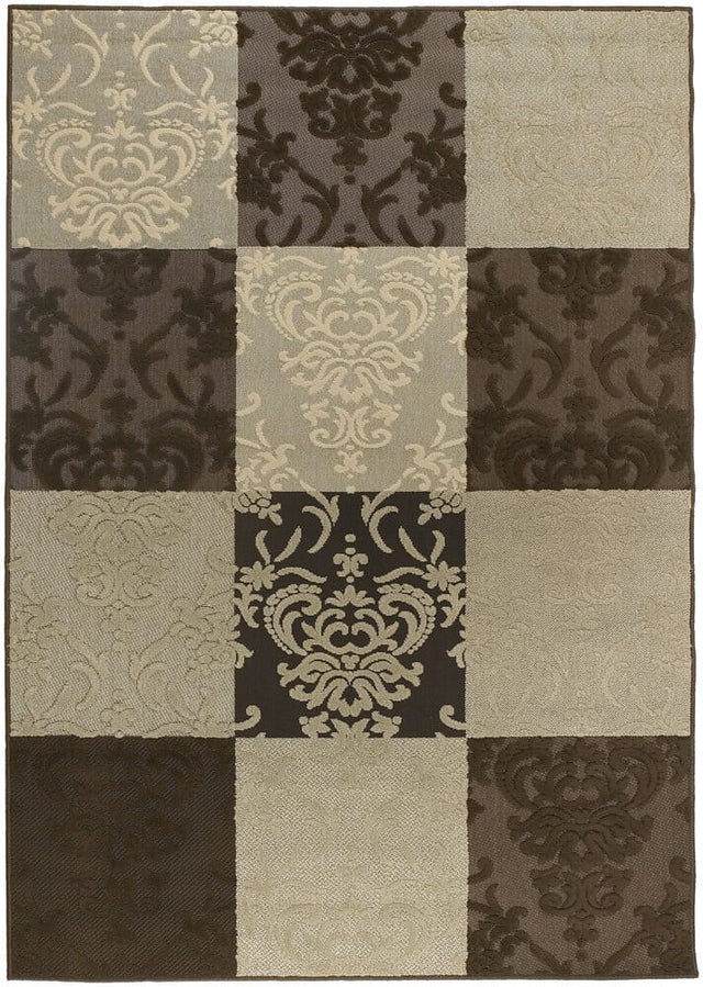 Chandra Calcutta Cal1522 Beige / Brown Rugs.