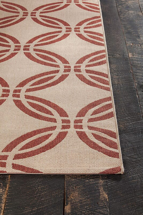 Chandra Calcutta Cal1557 Beige / Rust Rugs.