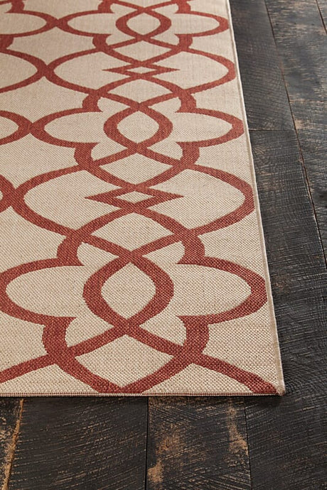 Chandra Calcutta Cal1559 Beige / Rust Rugs.