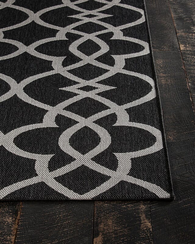 Chandra Calcutta Cal1560 Black / Beige Rugs.
