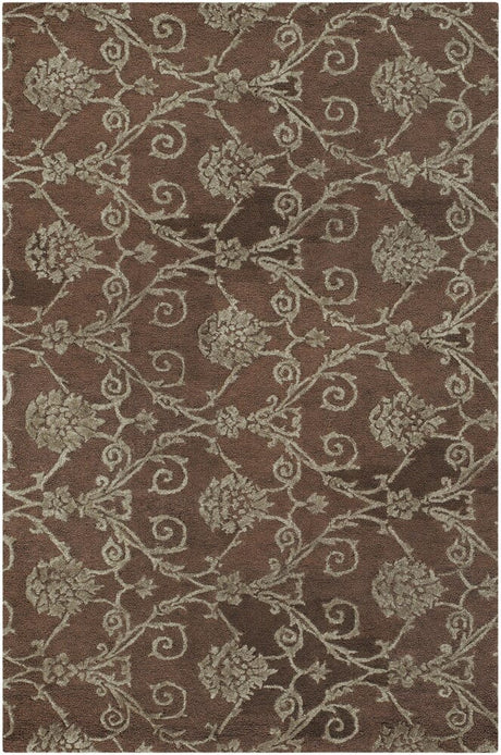 Chandra Casta Cas7001 Green / Brown Rugs.