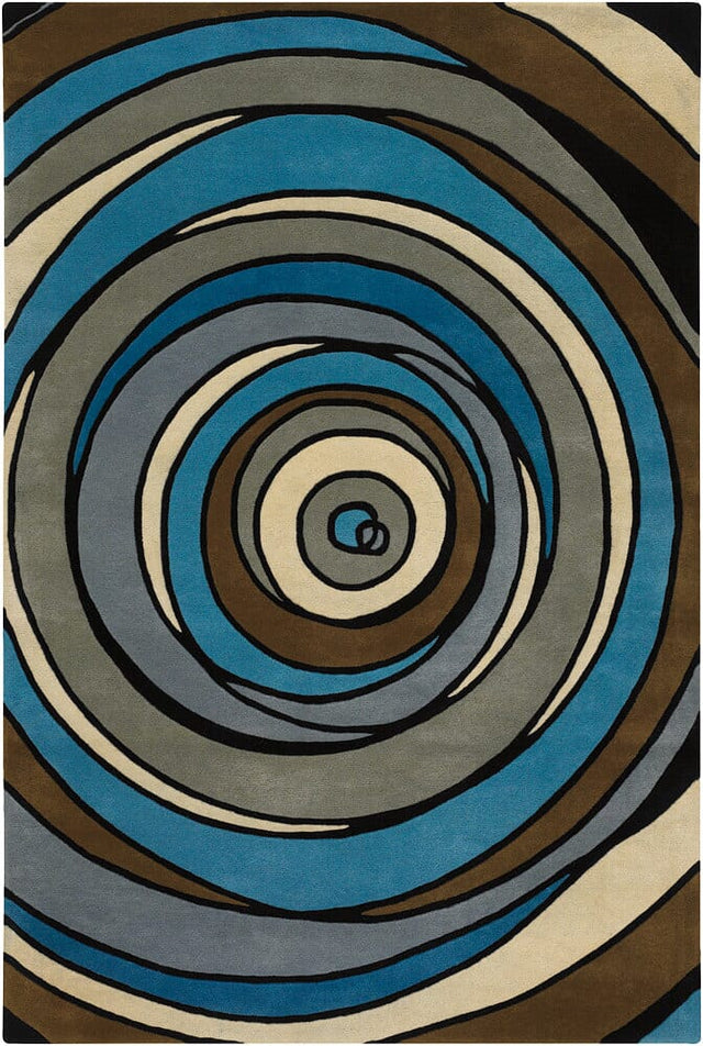 Chandra Chancery Int-13428 Blue Rugs.