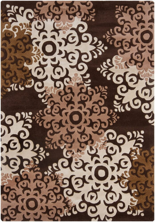Chandra Chancery Int-13453 Brown Rugs.