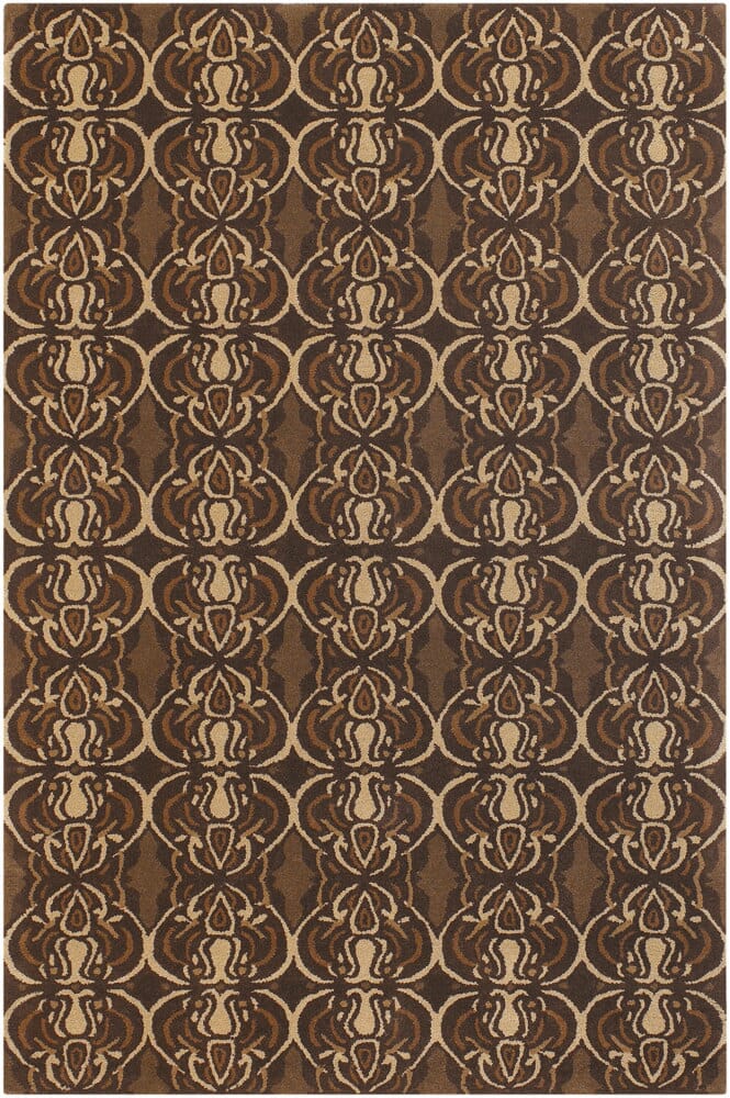 Chandra Condit Con8806 Brown / Gold / Tan Rugs.