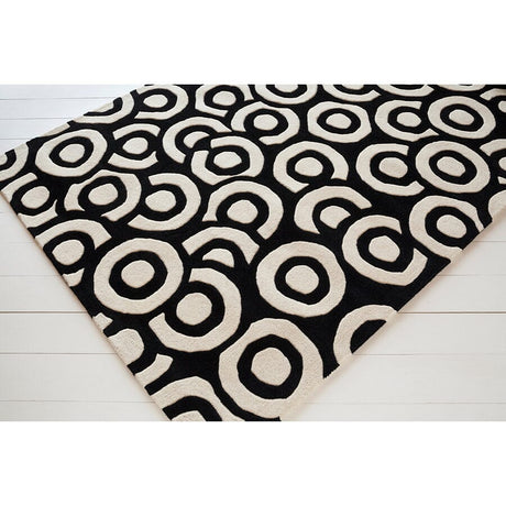 Chandra Davin Dav-25831 Black / Ivory Rugs.