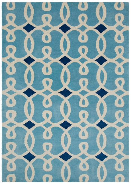 Chandra Davin Dav-25837 Blue Rugs.