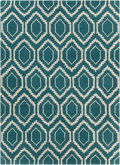 Chandra Davin Dav-25850 Blue / Cream Rugs.
