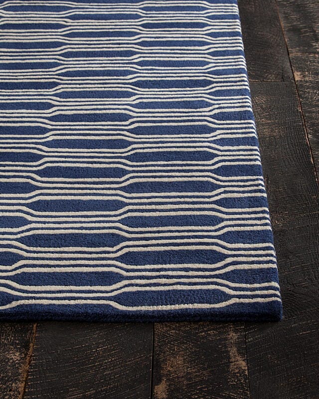 Chandra Davin Dav-25853 Blue / Cream Rugs.