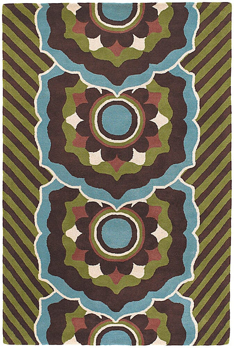 Chandra Dharma dha-7534 Blue Rugs.