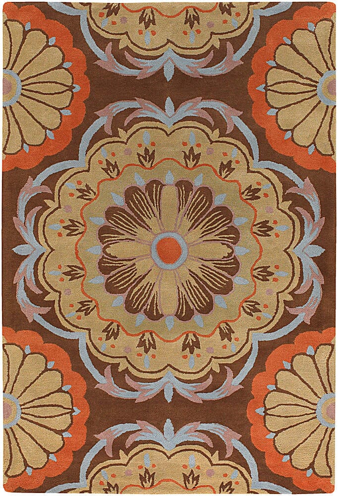Chandra Dharma dha-7536 Tan & Ivory Rugs.