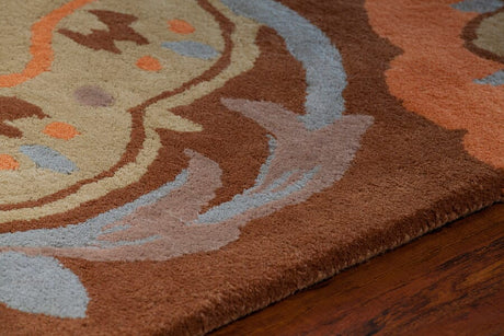 Chandra Dharma dha-7536 Tan & Ivory Rugs.