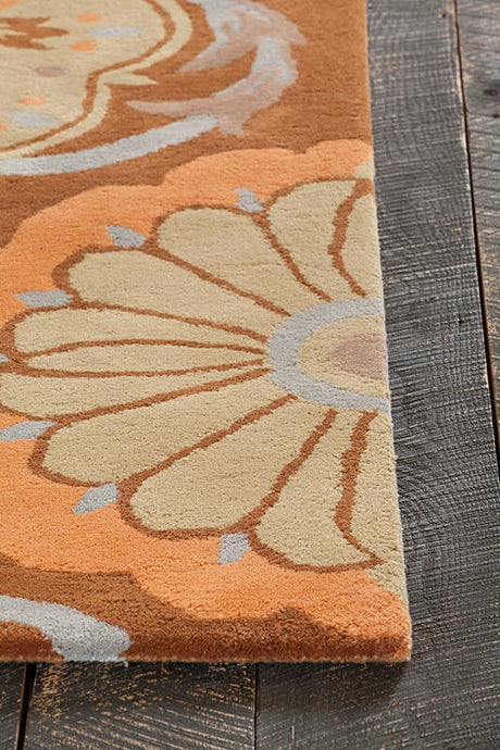 Chandra Dharma dha-7536 Tan & Ivory Rugs.