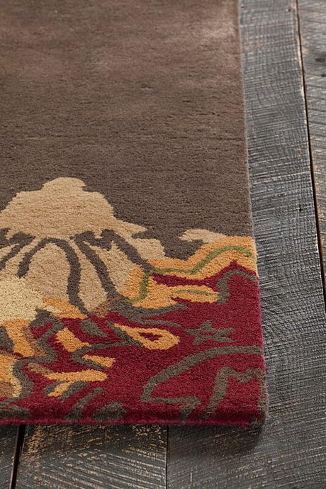 Chandra Dharma dha7503 Brown Rugs.