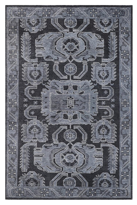 Chandra Eden Ede-49003 Grey / Black Rugs.